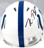 Kwity Paye Autographed Colts Speed Mini Helmet #-Beckett W Hologram *Black