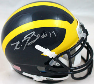 Kwity Paye Autographed Michigan Schutt Mini Helmet *Front-Beckett W Hologram