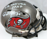 Dexter Jackson Autographed Tampa Bay Buccaneers Speed Mini Helmet w/SB MVP-Prova