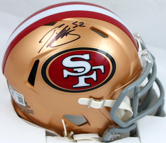 Patrick Willis Autographed 49ers Speed Mini Helmet- Beckett W Hologram *Black