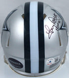 Tony Dorsett Autographed Dallas Cowboys Speed Mini Helmet w/HOF-Beckett W Holo