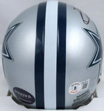 Emmitt Smith/Tony Dorsett Autographed Dallas Cowboys Mini Helmet-Beckett W Holo