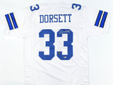 Tony Dorsett Autographed White Pro Style Jersey-Beckett W Hologram *Silver