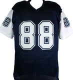 Michael Irvin Autographed Blue/White Pro Style STAT Jersey - Beckett W Hologram