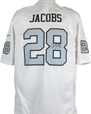 Josh Jacobs Autographed Las Vegas Raiders White Nike Game Jersey-Beckett W Holo