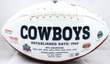 Michael Irvin Autographed Dallas Cowboys Logo Football-Beckett W Hologram *Black