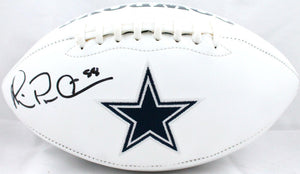 Michael Irvin Autographed Dallas Cowboys Logo Football-Beckett W Hologram *Black