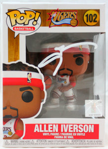 Allen Iverson Autographed Funko Pop Figurine #102-Beckett W Hologram *White