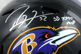 Ray Lewis Signed Baltimore Ravens F/S Speed Helmet w/SB MVP-Beckett W Hologram