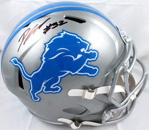 D'Andre Swift Autographed Detroit Lions F/S Speed Helmet-Beckett W Hologram