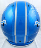 D'Andre Swift Autographed Detroit Lions F/S Flash Speed Helmet-Beckett W Holo