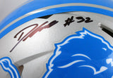 D'Andre Swift Autographed Detroit Lions F/S Speed Authentic Helmet-BeckettW Holo