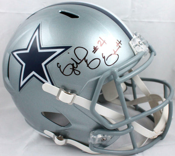 Ezekiel Elliott Autographed Dallas Cowboys F/S Speed Helmet-Beckett W Hologram