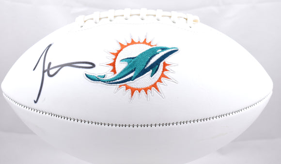 Tyreek Hill Autographed Miami Dolphins Logo Football - Beckett W Hologram *Black