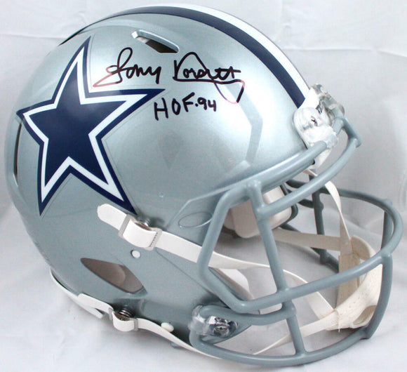 Tony Dorsett Signed Dallas Cowboys F/S Speed Authentic Helmet w/HOF-BeckettWHolo