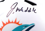 Jaylen Waddle Autographed Miami Dolphins F/S Speed Helmet- Fanatics *Black