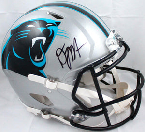 DJ Moore Autographed Carolina Panthers F/S Speed Authentic Helmet-Beckett W Holo