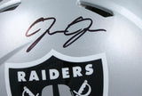 Josh Jacobs Autographed Las Vegas Raiders F/S Speed Authentic Helmet-BAW Holo