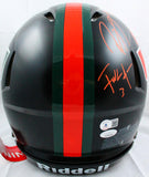 Sapp, Irvin, Johnson, Lewis, Gore Signed F/S Miami Speed Authentic Helmet-BAW