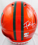 Sapp, Irvin, Johnson, Lewis, Gore Signed F/S Miami Flash Speed Auth. Helmet-BAW