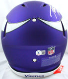 Adrian Peterson Signed Vikings F/S Speed Authentic Helmet w/2 Insc.-BeckettWHolo