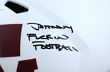 Johnny Manziel Autographed Texas A&M Lunar Speed F/S Helmet w/3 Insc.-BAW Holo