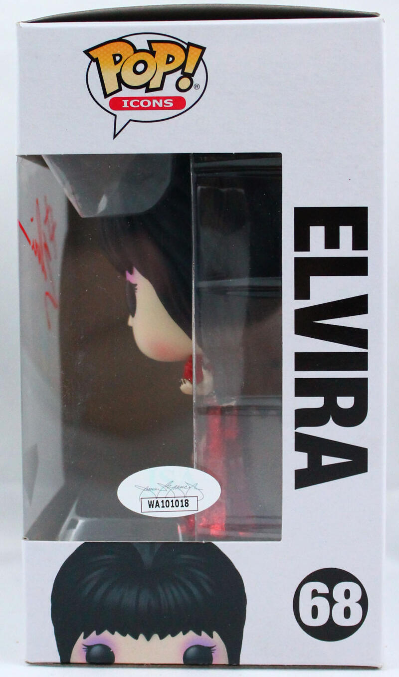 FUNKO POP! ELVIRA MISTRESS OF THE DARK 40th #68 SIGNED popular JSA COA Diamond Glitter