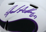 Jared Allen Autographed Minnesota Vikings Lunar Speed Mini Helmet-Beckett W Holo