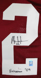 Mark Ingram Autographed Maroon College Style Jersey W/Heisman-JSA W *R2 *Black