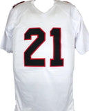 Deion Sanders Autographed White Pro STAT Style Jersey-Beckett W Hologram *Silver