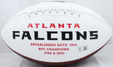 Deion Sanders Autographed Atlanta Falcons Logo Football w/Primetime-BeckettWHolo