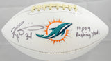 Ricky Williams Autographed Miami Dolphins Logo Football W/ Insc - JSA W *Thin