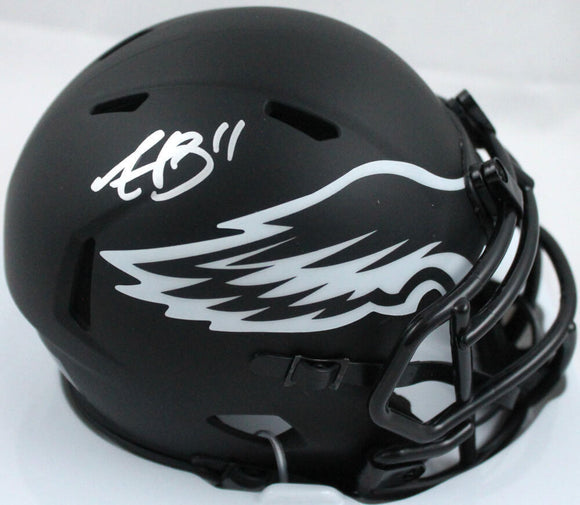 A.J. Brown Signed Philadelphia Eagles Eclipse Speed Mini Helmet-Beckett W Holo