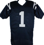 A.J. Brown Autographed Blue College Style Jersey-Beckett W Hologram