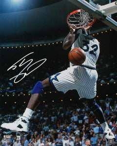 Shaquille O'Neal Autographed Orlando Magic 16x20 Dunk FP Photo-Beckett W Holo