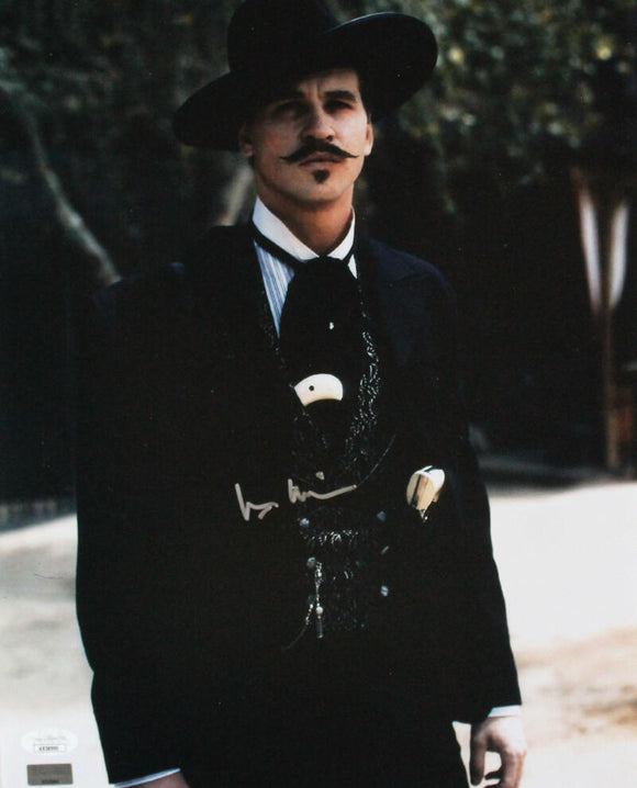 Val Kilmer Autographed Tombstone 11x14 Looking Photo -JSA *Silver