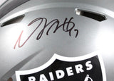 Davante Adams Signed LV Raiders F/S Flash Speed Authentic Helmet-Beckett W Holo