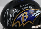 Ray Lewis Signed Baltimore Ravens Speed Mini Helmet w/Last Dance-Beckett W Holo