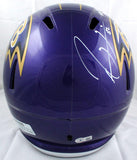 Ray Lewis Signed Baltimore Ravens F/S Flash Speed Helmet w/HOF-Beckett W Holo