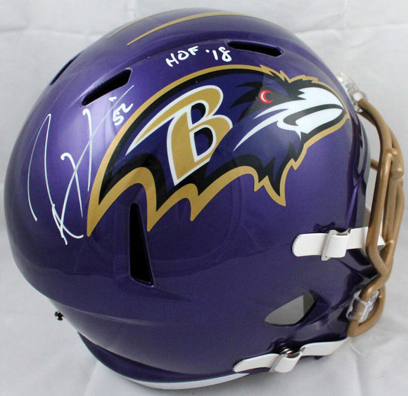baltimore ravens motorcycle helmet Ray Lewis Signed Baltimore Ravens F/S Flash Speed Helmet w/HOF-Beckett – The Jersey Source
