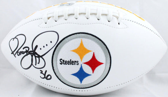 Jerome Bettis Autographed Pittsburgh Steelers Logo Football-Beckett W Hologram