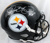 Jerome Bettis Signed Pittsburgh Steelers F/S Speed Helmet w/HOF -Beckett W Holo