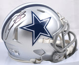 CeeDee Lamb Autographed Dallas Cowboys Speed Mini Helmet *Back-Fanatics *Black