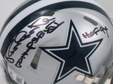 Randy White Autographed Dallas Cowboys Speed Mini Helmet w/2 Insc.-BeckettW Holo