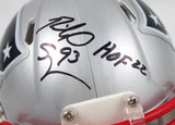 Richard Seymour Signed New England Patriots Speed Mini Helmet w/HOF-BeckettWHolo