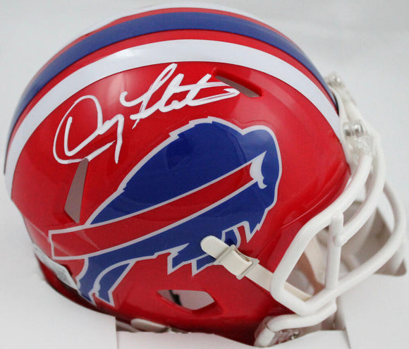 Doug Flutie Autographed Buffalo Bills 87-01 Speed Mini Helmet-Beckett W Hologram