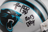 Luke Kuechly Signed Carolina Panthers Speed Mini Helmet W/DPOY-Beckett W Holo