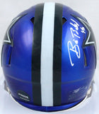 Bill Bates Autographed Dallas Cowboys Flash Speed Mini Helmet-Prova *White