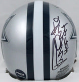 Bob Lilly Randy White Autographed Dallas Cowboys Mini Helmet w/HOF-Prova *Black