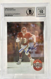 1994 Playoff #1 Joe Montana Auto Kansas City Chiefs BAS Autograph 10